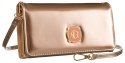 Portfel Damski Rovicky (PL) Skóra Włoska Poziomy z Funkcją Torebki R-MW-01-6052 ZŁOTY 21 x 11 x 4 [cm]