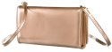 Portfel Damski Rovicky (PL) Skóra Włoska Poziomy z Funkcją Torebki R-MW-01-6052 ZŁOTY 21 x 11 x 4 [cm]