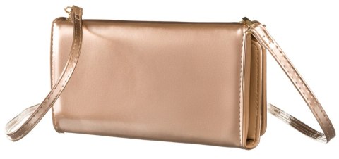 Portfel Damski Rovicky (PL) Skóra Włoska Poziomy z Funkcją Torebki R-MW-01-6052 ZŁOTY 21 x 11 x 4 [cm]