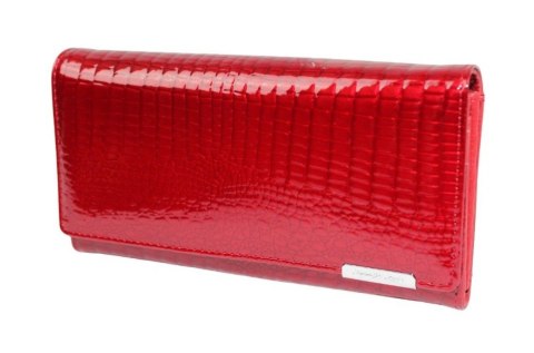 Portfel Damski Skórzany Lakierowany Jennifer Jones Długi Max Z Klamrą 5289-2 18,5 x 9,5 x 3 [cm]