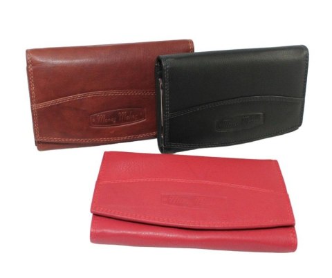 Portfel Damski Skórzany MONEY MAKER Skóra Licowa Duży Z Klamrą RIFD 12131B 16 x 9,5x 3 Portfel Damski Skórzany MONEY MAKER Skóra Licowa Duży Z Klamrą RIFD 12131B 16 x 9,5x 3