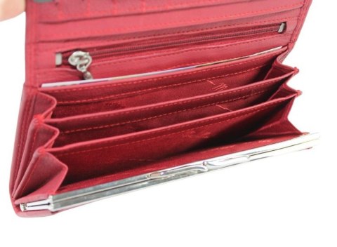 Portfel Damski Skórzany MONEY MAKER Skóra Licowa Duży Z Klamrą RIFD 12131B 16 x 9,5x 3 Portfel Damski Skórzany MONEY MAKER Skóra Licowa Duży Z Klamrą RIFD 12131B 16 x 9,5x 3
