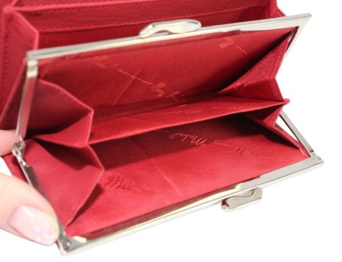 Portfel Damski Skórzany MONEY MAKER Skóra Licowa Duży Z Klamrą RIFD 12131B 16 x 9,5x 3 Portfel Damski Skórzany MONEY MAKER Skóra Licowa Duży Z Klamrą RIFD 12131B 16 x 9,5x 3