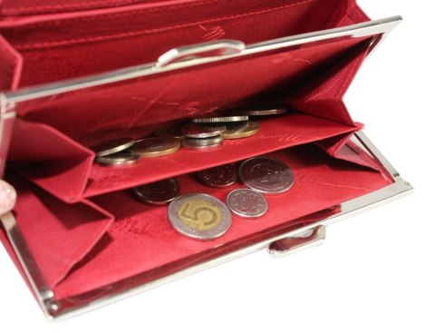 Portfel Damski Skórzany MONEY MAKER Skóra Licowa Duży Z Klamrą RIFD 12131B 16 x 9,5x 3 Portfel Damski Skórzany MONEY MAKER Skóra Licowa Duży Z Klamrą RIFD 12131B 16 x 9,5x 3