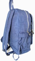 Praktyczny Plecak Materiałowy BAG STREET 2216 GRANATOWY 35 x 26 x 15 cm
