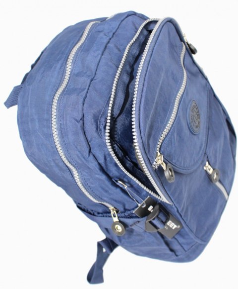 Praktyczny Plecak Materiałowy BAG STREET 2216 GRANATOWY 35 x 26 x 15 cm Praktyczny Plecak Materiałowy BAG STREET 2216 GRANATOWY 35 x 26 x 15 cm