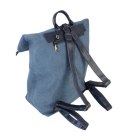Stylowy i Elegancki Plecak Jennifer Jones JJ4567 Canvas NIEBIESKI 37  x 37 x 17 [cm]