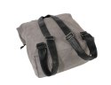 Stylowy i Elegancki Plecak Jennifer Jones JJ4567 Canvas POPIELATY 37  x 37 x 17 [cm]