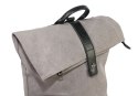 Stylowy i Elegancki Plecak Jennifer Jones JJ4567 Canvas POPIELATY 37  x 37 x 17 [cm]