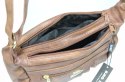 Torebka Skórzana 3303-2 Torebka Klasyczna BAG STREET Listonoszka Skóra Jagnięca JASNY BRĄZOWY