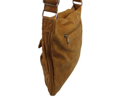 Torebka Skórzana Bag Street Listonoszka Skóra Włoska 3427-2 Poszerzana KONIAKOWY Torebka Skórzana Bag Street Listonoszka Skóra Włoska 3427-2 Poszerzana KONIAKOWY