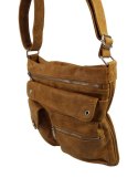 Torebka Skórzana Bag Street Listonoszka Skóra Włoska 3427-2 Poszerzana KONIAKOWY