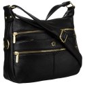 Torebka Z Ekologicznej Skóry Włoskiej Rovicky (PL) R-KP-12-A19- 0125 CZARNA  31 x 21 x 12 [cm]