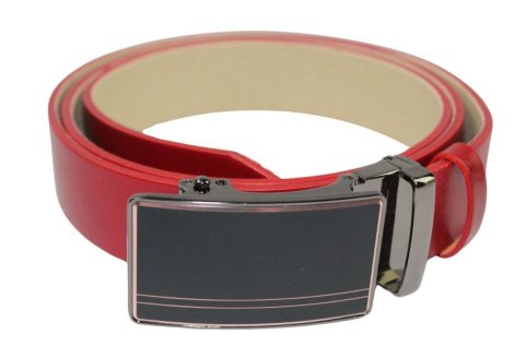 Wizytowy Pasek Skórzany 35 mm PAS-MAX (PL) Pełna Klamra AUTOMAT/SAMOZACISK Garnitur CZERWONY K62 ASZ35/KASZ31 Wizytowy Pasek Skórzany 35 mm PAS-MAX (PL) Pełna Klamra AUTOMAT/SAMOZACISK Garnitur CZERWONY K62 ASZ35/KASZ31