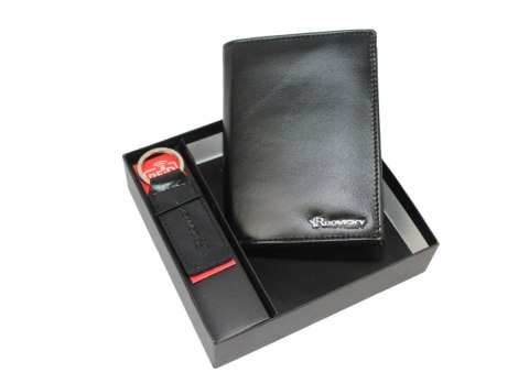 Elegancki I Stylowy Męski Zestaw Upominkowy Peterson Portfel + Etui + Breloczek SET3-N4-VT/5334 RFID CZARNY Elegancki I Stylowy Męski Zestaw Upominkowy Peterson Portfel + Etui + Breloczek SET3-N4-VT/5334 RFID CZARNY