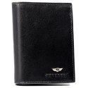 Elegancki I Stylowy Męski Zestaw Upominkowy Peterson Portfel + Etui + Breloczek SET3-N4-VT/5334 RFID CZARNY