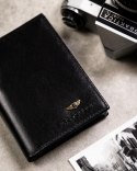 Elegancki I Stylowy Męski Zestaw Upominkowy Peterson Portfel + Etui + Breloczek SET3-N4-VT/5334 RFID CZARNY