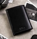 Elegancki I Stylowy Męski Zestaw Upominkowy Peterson Portfel + Etui + Breloczek SET3-N4-VT/5334 RFID CZARNY