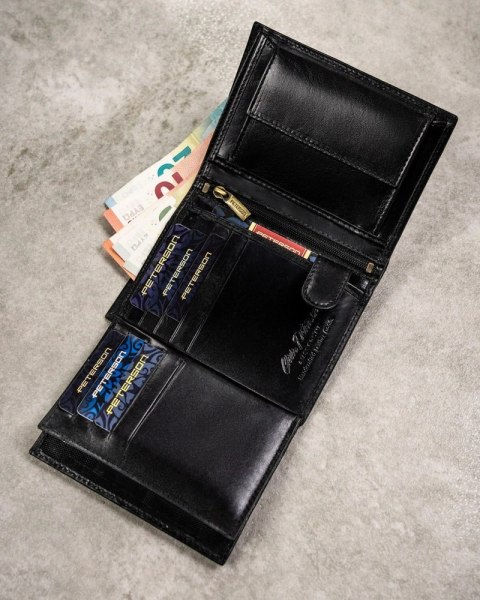 Elegancki I Stylowy Męski Zestaw Upominkowy Peterson Portfel + Etui + Breloczek SET3-N4-VT/5334 RFID CZARNY Elegancki I Stylowy Męski Zestaw Upominkowy Peterson Portfel + Etui + Breloczek SET3-N4-VT/5334 RFID CZARNY