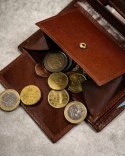Elegancki I Stylowy Męski Zestaw Upominkowy Peterson Portfel + Etui + Breloczek SET3-N4-VT/5341 RFID BRĄZOWY