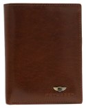 Elegancki I Stylowy Męski Zestaw Upominkowy Peterson Portfel + Etui + Breloczek SET3-N4-VT/5341 RFID BRĄZOWY