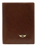 Elegancki I Stylowy Męski Zestaw Upominkowy Peterson Portfel + Etui + Breloczek SET3-N4-VT/5341 RFID BRĄZOWY