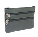 Etui Na Klucze Skórzane Polska Galanteria (PL) Skóra Naturalna Trzy Zamki Na Jeden Komplet Kluczy K001 12 x 8,5 x 1 [cm]
