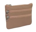 Etui Na Klucze Skórzane Polska Galanteria (PL) Skóra Naturalna Trzy Zamki Na Jeden Komplet Kluczy K001 12 x 8,5 x 1 [cm]
