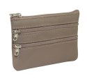 Etui Na Klucze Skórzane Polska Galanteria (PL) Skóra Naturalna Trzy Zamki Na Jeden Komplet Kluczy K001 12 x 8,5 x 1 [cm]