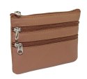 Etui Na Klucze Skórzane Polska Galanteria (PL) Skóra Naturalna Trzy Zamki Na Jeden Komplet Kluczy K001 12 x 8,5 x 1 [cm]