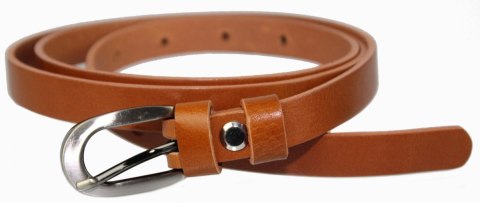 Pasek Damski Skórzany PAS-MAX (PL) Skóra Licowa EXTRA 15 mm JASNY BRĄZ Gładki Pasek Damski Skórzany PAS-MAX (PL) Skóra Licowa EXTRA 15 mm JASNY BRĄZ Gładki
