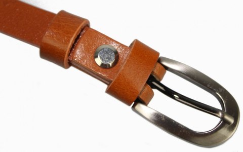 Pasek Damski Skórzany PAS-MAX (PL) Skóra Licowa EXTRA 15 mm JASNY BRĄZ Gładki Pasek Damski Skórzany PAS-MAX (PL) Skóra Licowa EXTRA 15 mm JASNY BRĄZ Gładki