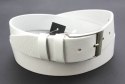 Pasek Skórzany PAS-MAX (PL) Gładki Skóra Licowa EXTRA 40 mm BIAŁY K10