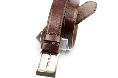 Pasek Skórzany PAS-MAX (PL) "IMITACJA SZYCIA" Skóra Licowa 30 mm Kasztanowy Pasek Skórzany PAS-MAX (PL) "IMITACJA SZYCIA" Skóra Licowa 30 mm Kasztanowy