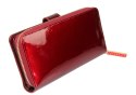 Portfel Damski Skóra Licowa Lakierowana PETERSON Duży Z Suwakiem Piórnik Z Zapięciem BC 603 RFID 16,5 x 10,5 x 3 [cm]