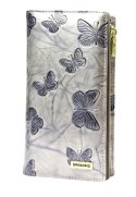 Portfel Damski Skórzany GREGORIO Lakierowany Długi Z Suwakiem Na Zewnątrz BTS-124 KREMOWY 19,5 x 10 x 3,5 [cm]