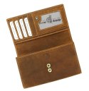 Portfel Damski Skórzany GREGORIO Skóra Licowa Duży Z Suwakiem GM-196 ZIELONY 17 x 10 x 3,5 [cm]
