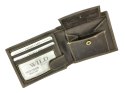 Portfel Męski Skórzany ALWAYS WILD Skóra Licowa Mały Poziomy  RFID N0035-CHM/8700 BRĄZOWY 10 x 9 x 2 [cm]