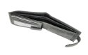 Portfel Męski Skórzany ALWAYS WILD Skóra Licowa Mały Poziomy Z Zapięciem RFID N0035L-CHM/8724 CZARNY 10,5 x 9 x 2 [cm]