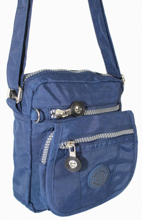 Stylowa Pozioma Torba Mała Na Ramię Bag Street NR 2225 GRANATOWY Stylowa Pozioma Torba Mała Na Ramię Bag Street NR 2225 GRANATOWY