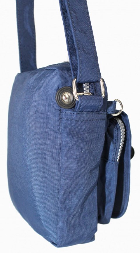 Stylowa Pozioma Torba Mała Na Ramię Bag Street NR 2225 GRANATOWY Stylowa Pozioma Torba Mała Na Ramię Bag Street NR 2225 GRANATOWY