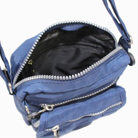 Stylowa Pozioma Torba Mała Na Ramię Bag Street NR 2225 GRANATOWY Stylowa Pozioma Torba Mała Na Ramię Bag Street NR 2225 GRANATOWY
