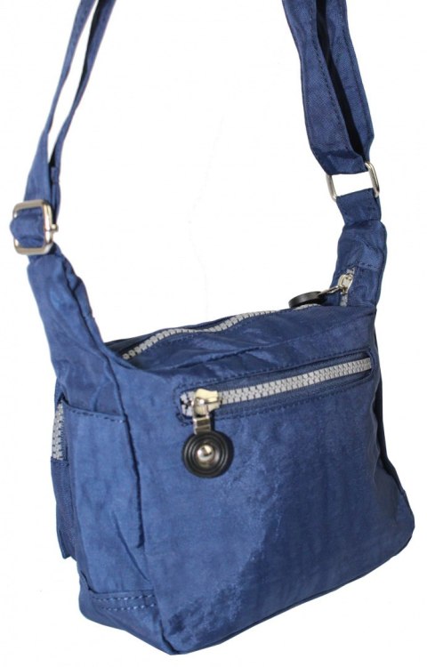 Stylowa Pozioma Torba Mała Na Ramię Bag Street NR 2251 GRANATOWY 17 x 7 x 15 [cm]