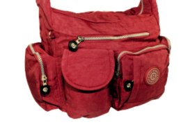 Stylowa Pozioma Torba Średnia Na Ramię Bag Street NR 2219 BORDOWY