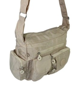 Stylowa Pozioma Torba Średnia Na Ramię Bag Street NR 2219 ECRU