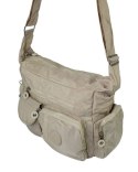 Stylowa Pozioma Torba Średnia Na Ramię Bag Street NR 2219 ECRU