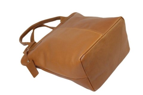 Torebka Skórzana MAGRE (PL) KLEOPATRA Shopper Bag Skóra Naturalna BRĄZOWY Gładka Torebka Skórzana MAGRE (PL) KLEOPATRA Shopper Bag Skóra Naturalna BRĄZOWY Gładka