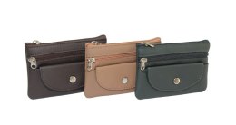 Etui Na Klucze Skórzane Polska Galanteria (PL) Skóra Naturalna Dwa Zamki Kieszonka Na Jeden Komplet Kluczy 34801 12 x 8 x 1 [cm]