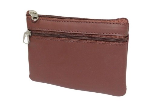 Etui Na Klucze Skórzane Polska Galanteria (PL) Skóra Naturalna Dwa Zamki Na Jeden Komplet Kluczy 34802 12 x 8,5 x 1 [cm]