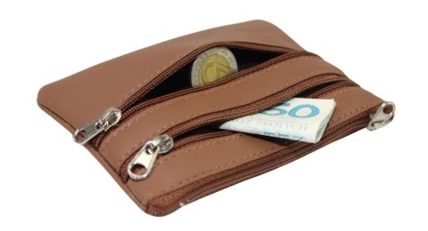 Etui Na Klucze Skórzane Polska Galanteria (PL) Skóra Naturalna Trzy Zamki Na Jeden Komplet Kluczy MULTI K001 12 x 8,5 x 1 [cm]